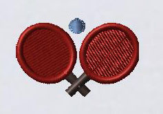 刺繡卓球　SP-ML-0003