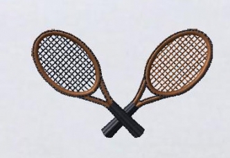刺繍テニスラケット　SP-TN-0002