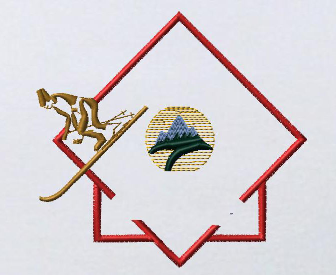 刺繍スキー　SP-WN-0007