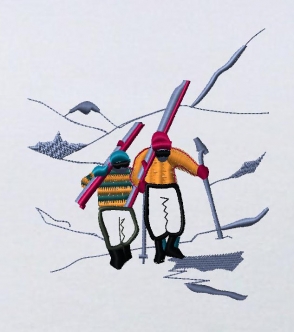 刺繍スキー　SP-WN-0008
