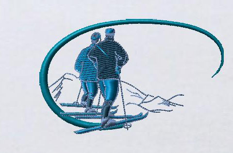 刺繍スキー　SP-WN-0013