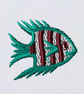 刺繍熱帯魚　7832b