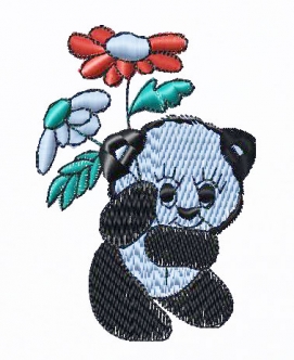 刺繡パンダ　CA-BE-0044